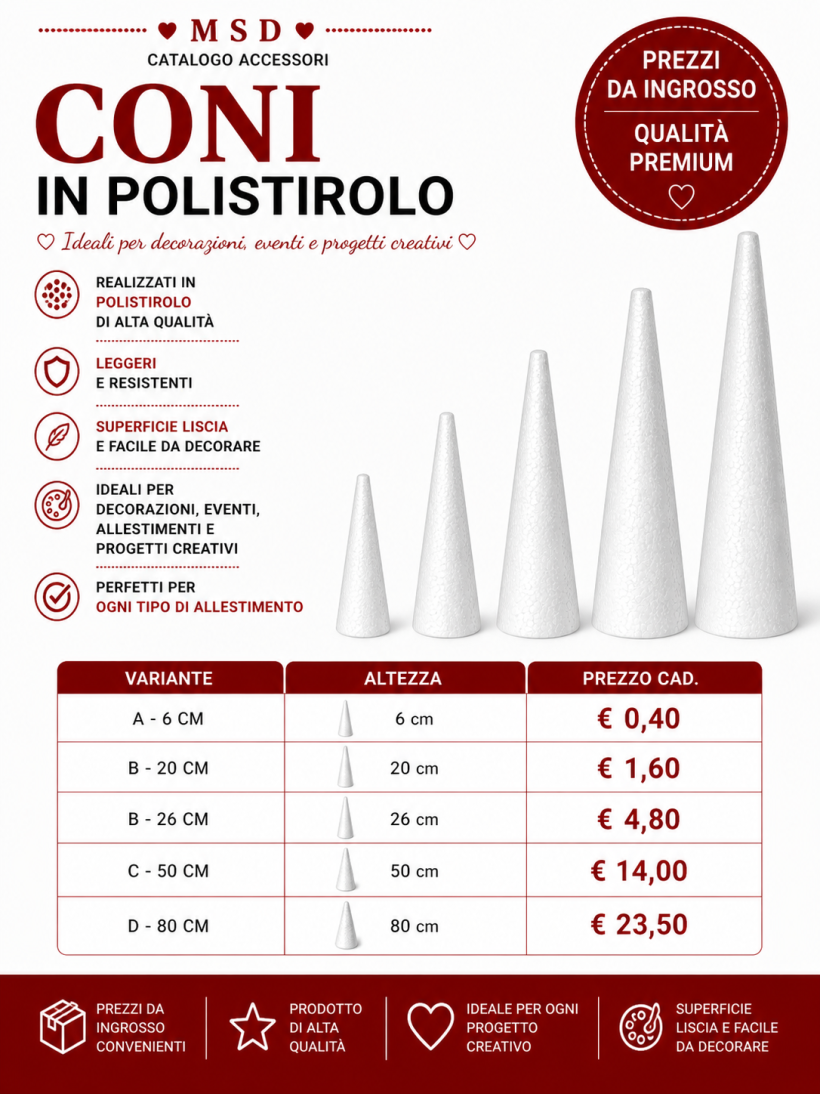 CONO POLISTIROLO