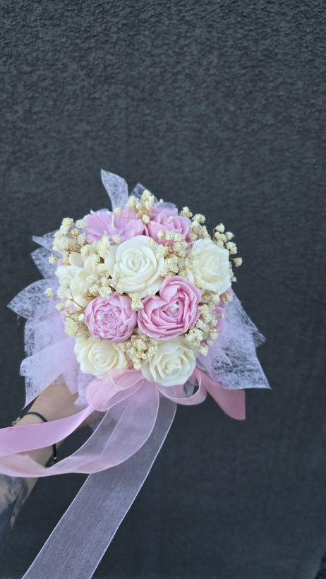 Box flowerbox świece sojowe podziękowanie prezent urodziny komunia wesele handmade