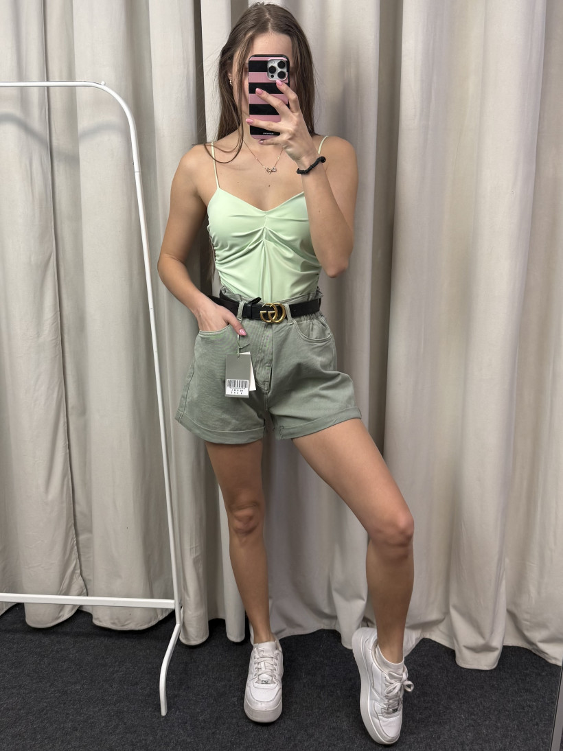 Spodenki jeansowe khaki