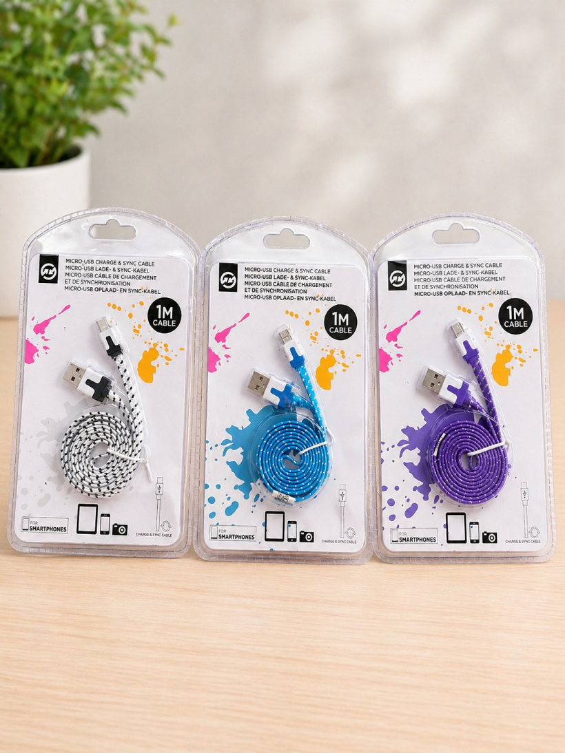 Kabel Micro USB 1 m – różne kolory