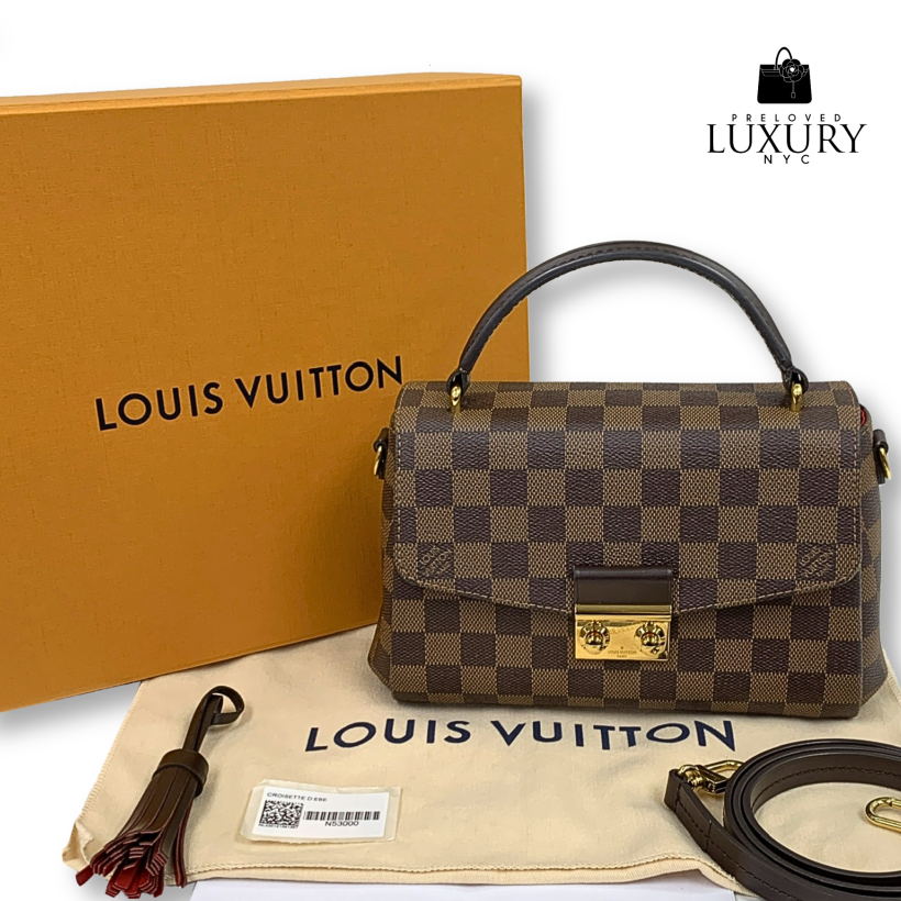 LOUIS VUITTON Brown Damier N53000 Croisette Shoulder Bag 2022/04RFID