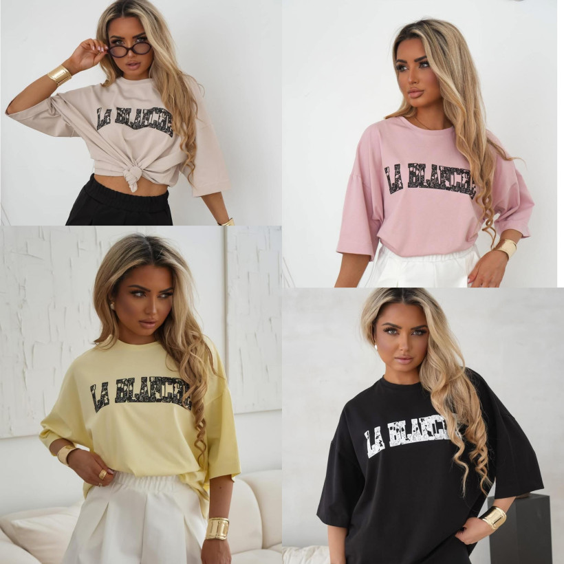 Bluzka napis La Blanche 