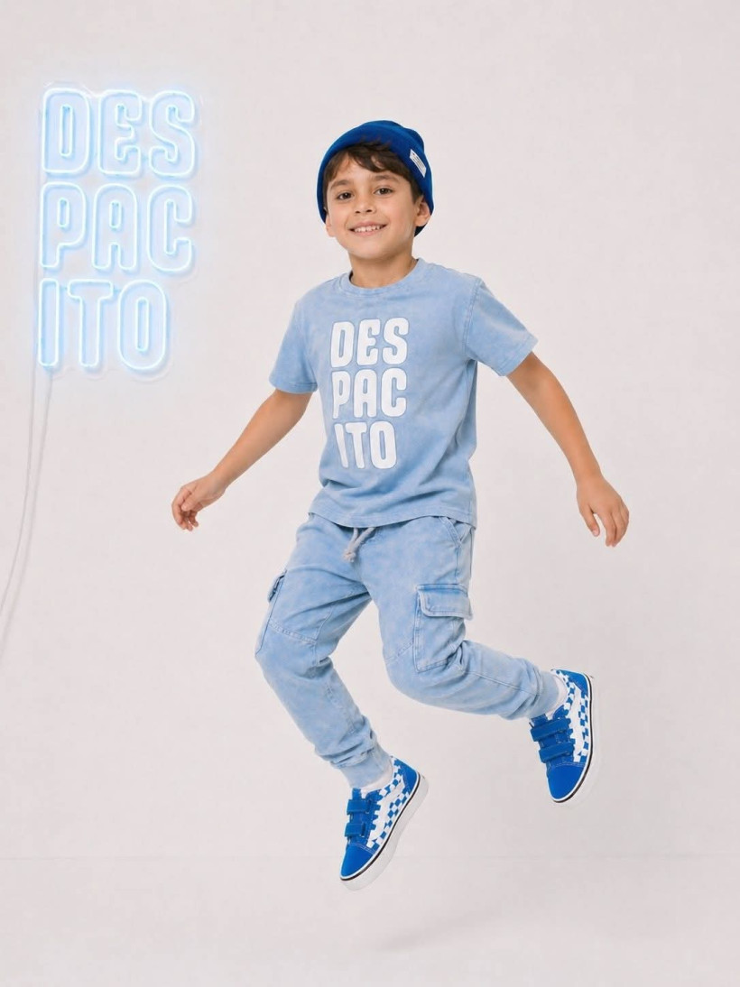 T-SHIRT DEKATYZOWANY SKY BLUE DESPACITO 