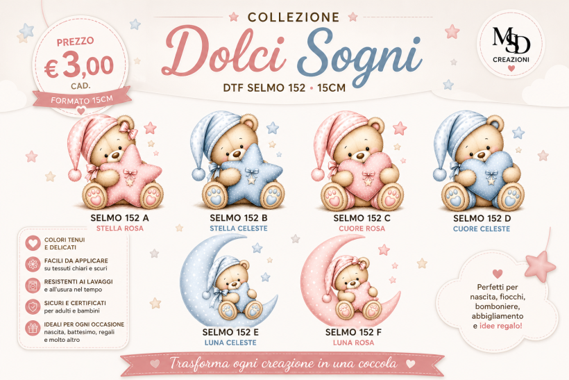 DOLCI SOGNI  BABY DTF 15 CM 