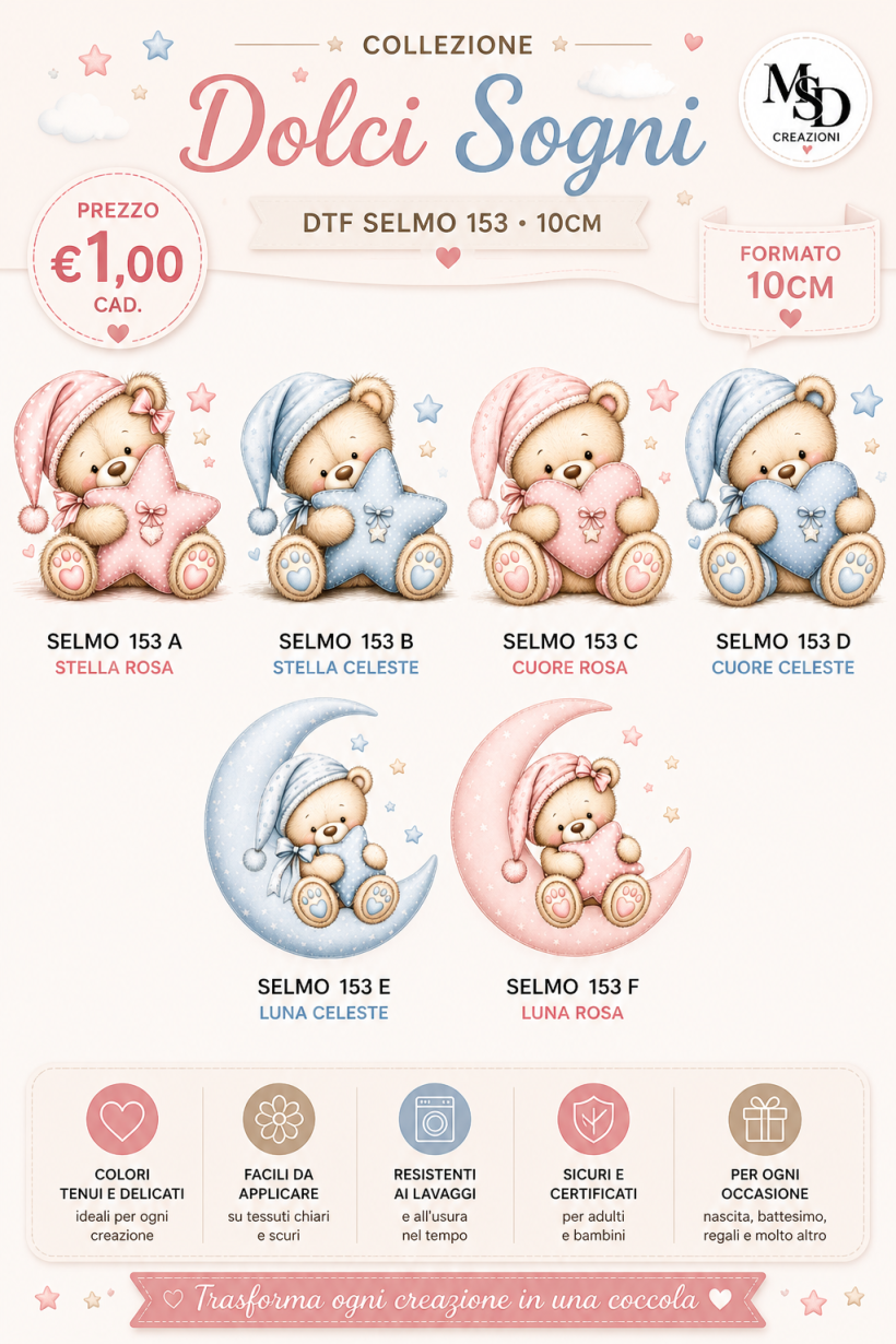 DOLCI SOGNI  BABY DTF 10 CM 