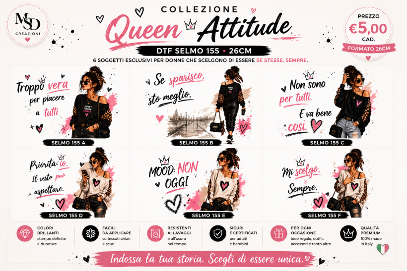 QUEEN ATTITUDE DTF 26 CM
