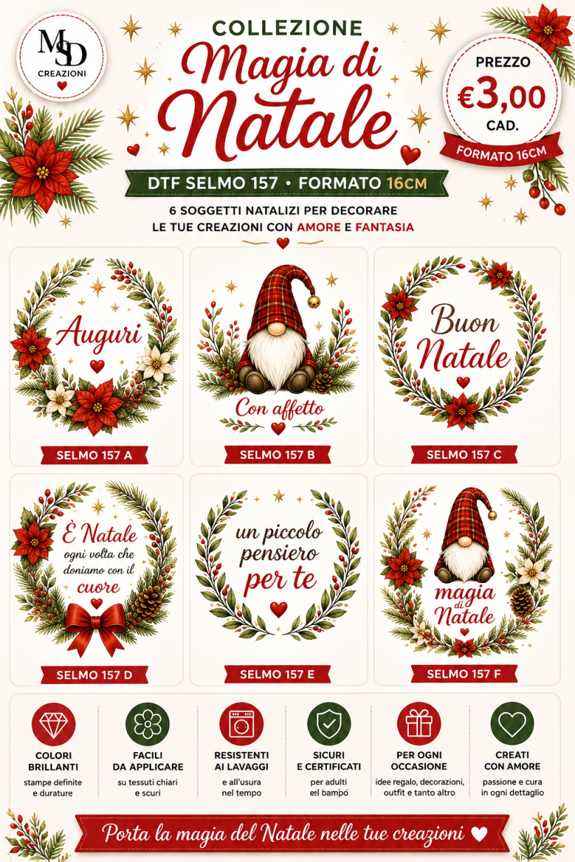MAGIA DI NATALE - DTF 16 CM