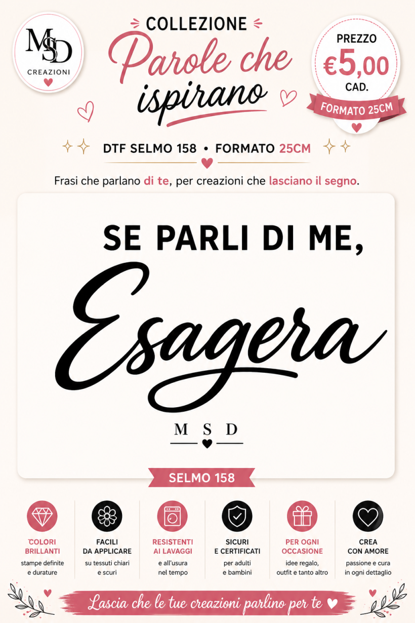DTF se parli male di me esagera 25 CM
