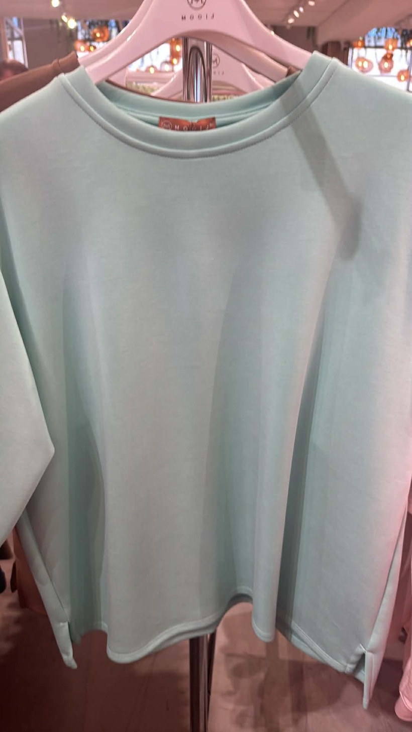 Italia nr 13 - Bluza jednokolorowa  Mooij  1178 - mięta