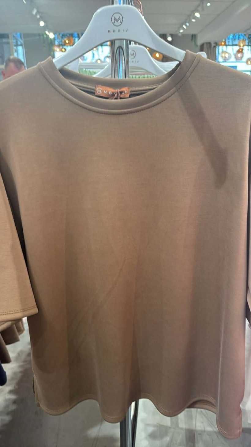 Italia nr 13 - Bluza jednokolorowa Mooij 1178 - czekolada