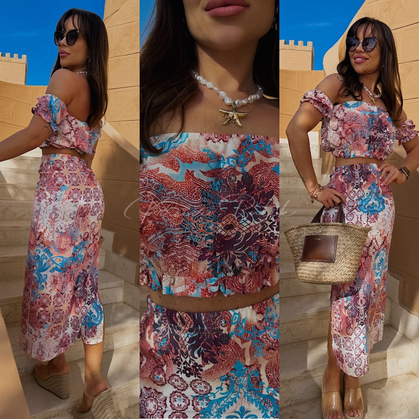 Komplet Boho Summer Vibe Ceglany