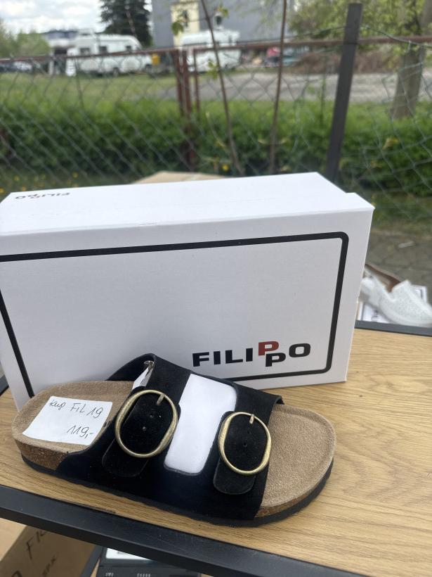FIL 19- LACZKI ZAMSZOWE FILIPPO SKORA CZARNE FILIPPO DK7061/26 BR