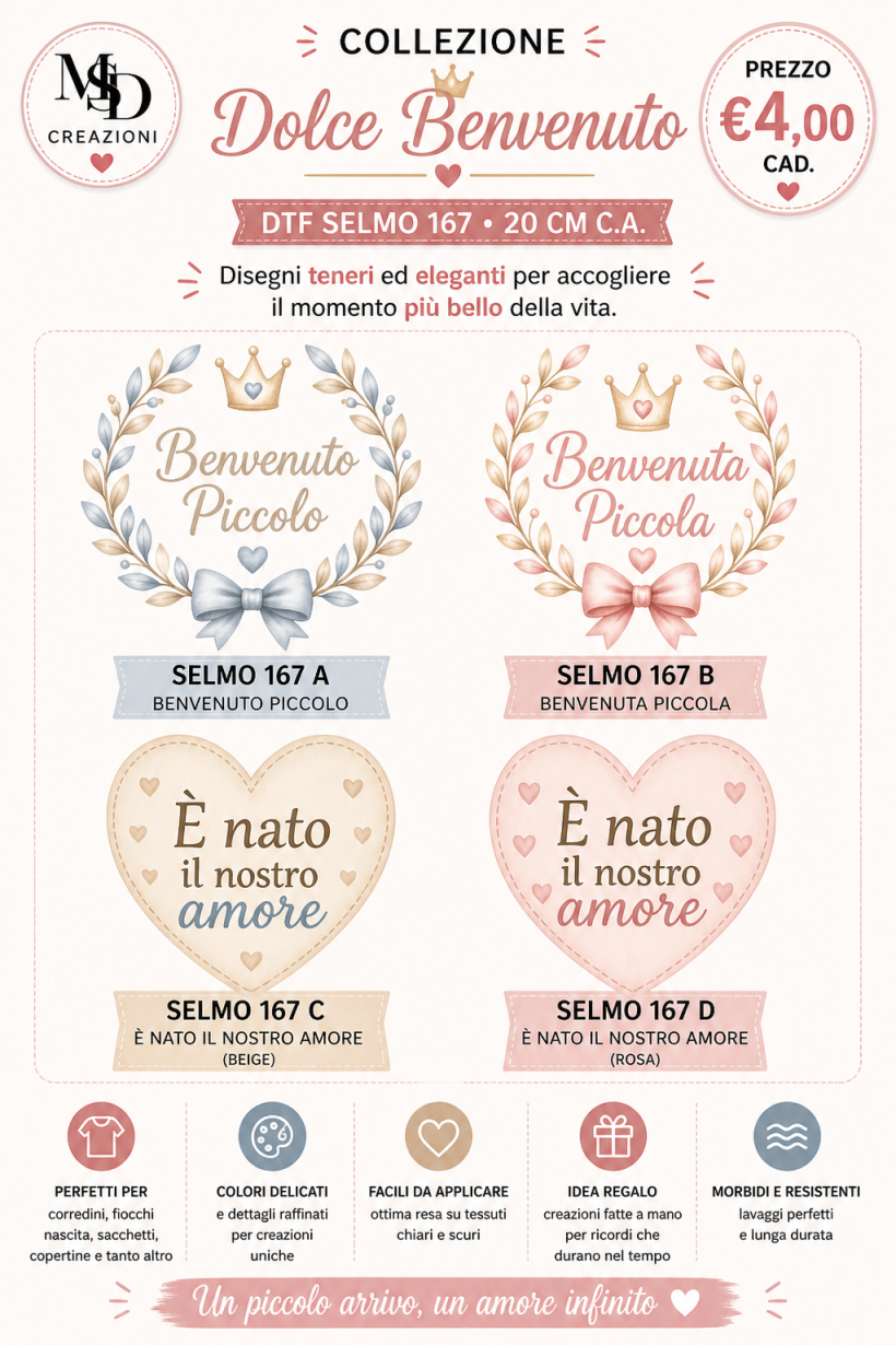 DOLCE BENVENUTO NASCITA DTF 20 CM C.A.