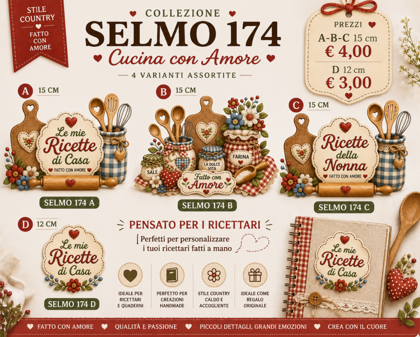 RICETTARIO AMORE 15 CM