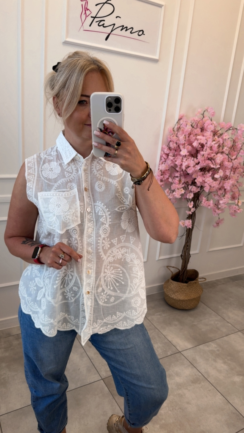 Bluzka boho bawełna 14848