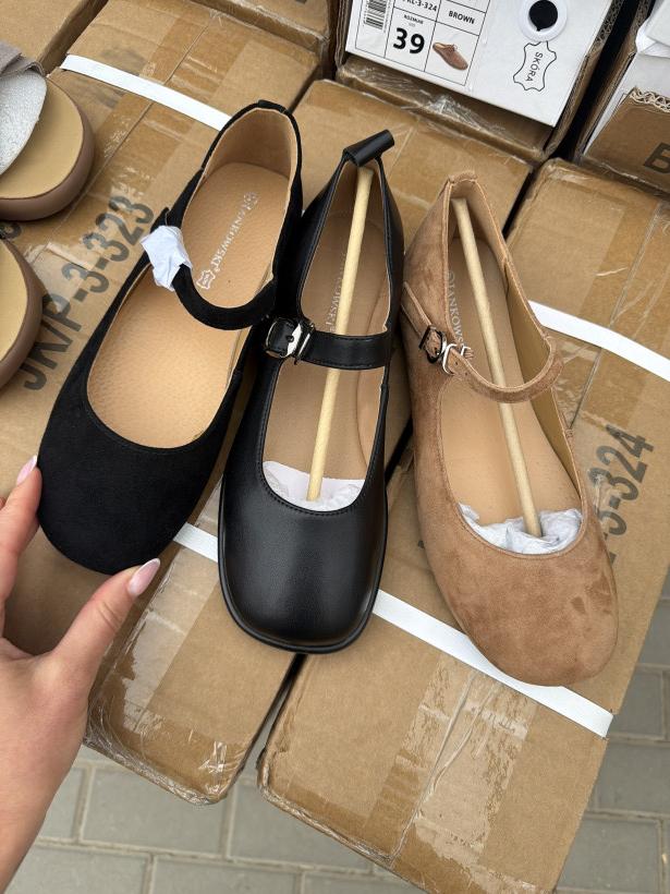 Jankowski 8 Sandal skóra balerina 3 kolory jk/p-3