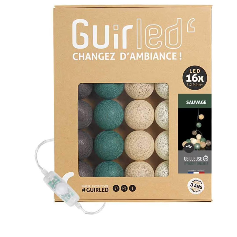 GUIRLED cotton balls 1,6m 