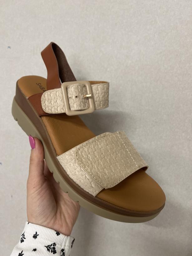 SABATINA 9 1104-9 beige beżowy sandał 