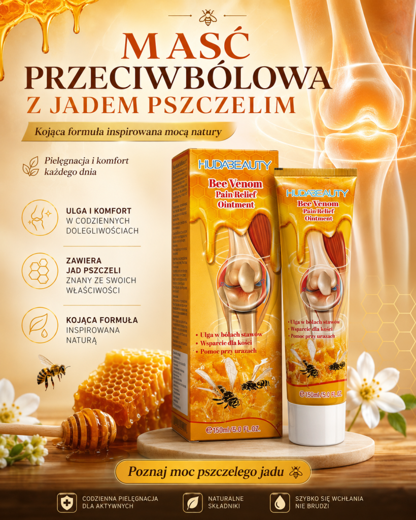 Maść PRZECIWBÓLOWA z JADEM PSZCZELIM