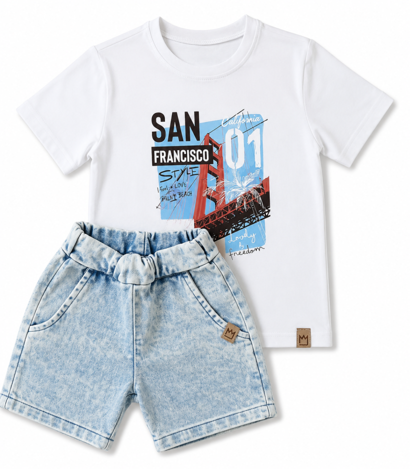 T- SHIRT BIAŁY SAN FRANCISCO MIMI