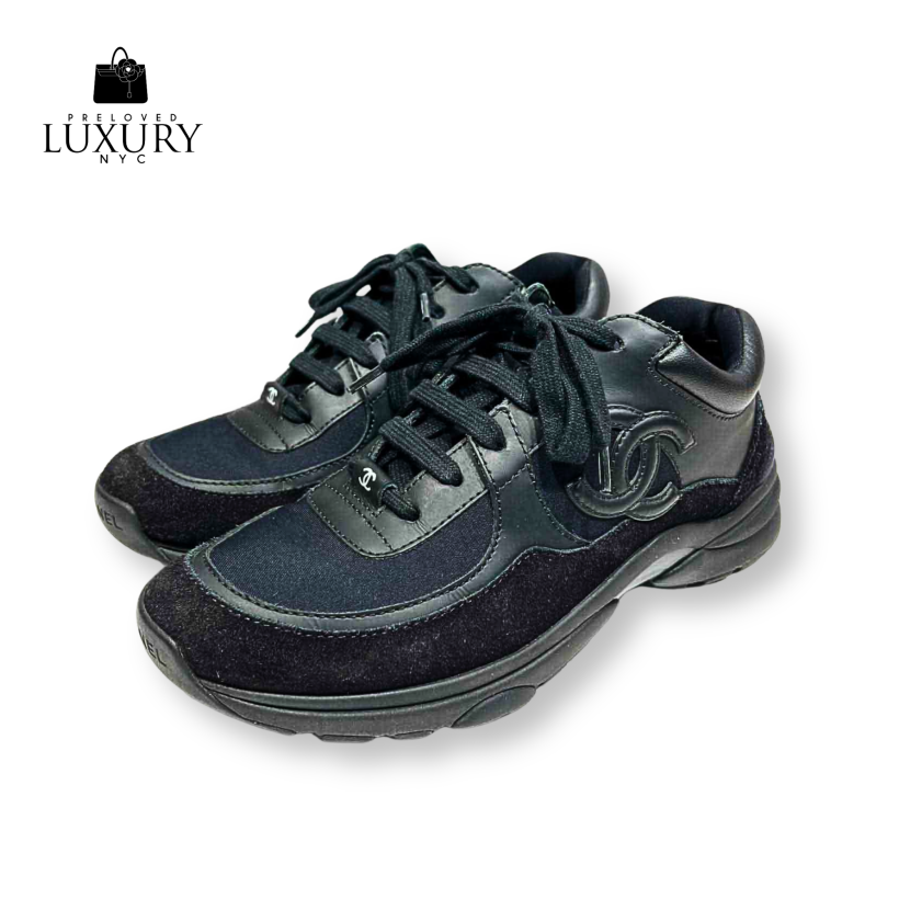 CHANEL Sneakers, Nylon/Leather, G33745