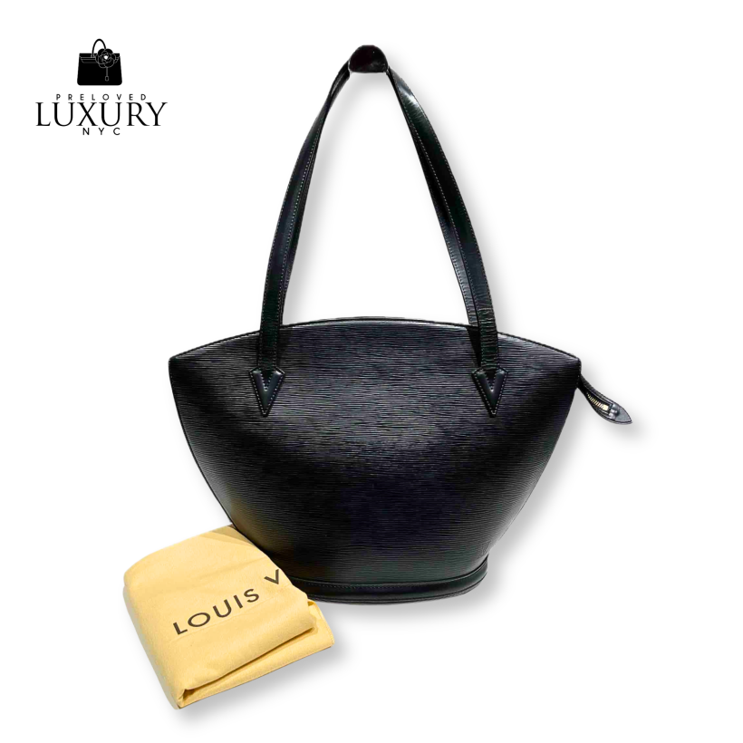 LOUIS VUITTON Epi Leather Saint Jacques GM Black tote bag