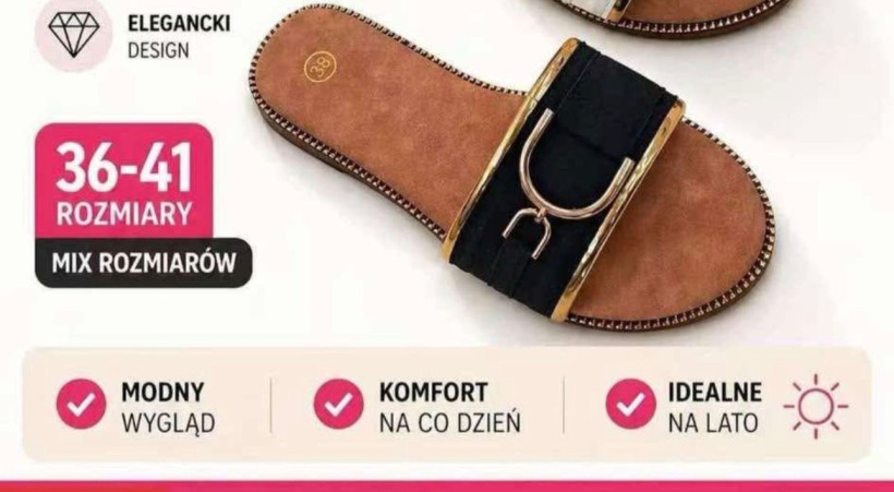 Klapki damskie czarne