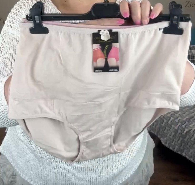 Majtki ściągające z siateczką - 3xl - 272 - beż