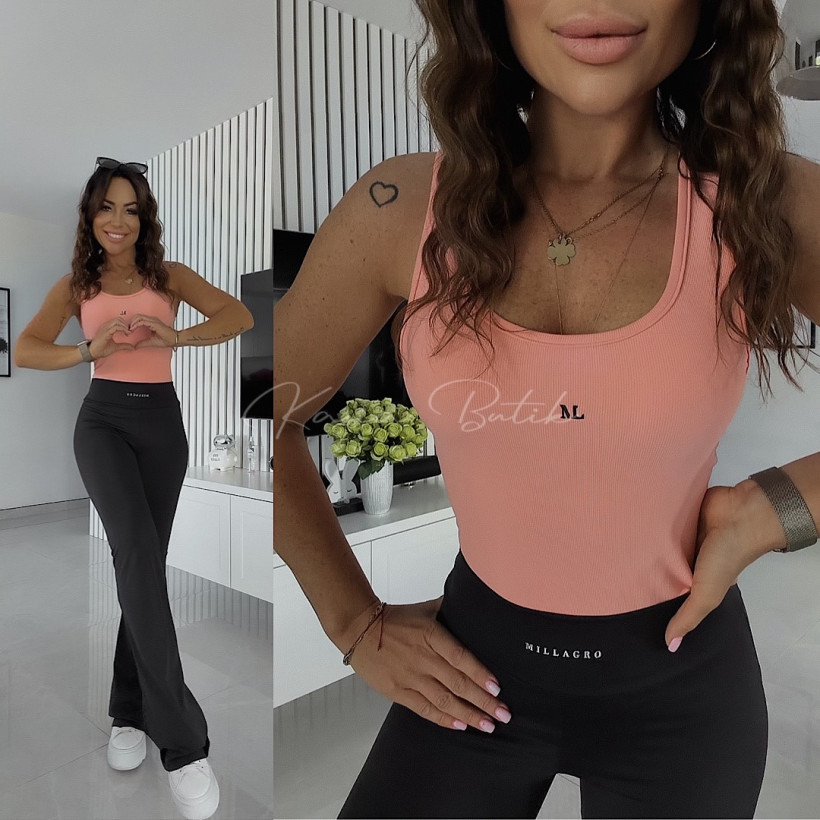 Top Prążek Modelujący Millagro Luxury Brand Brzoskwiniowy