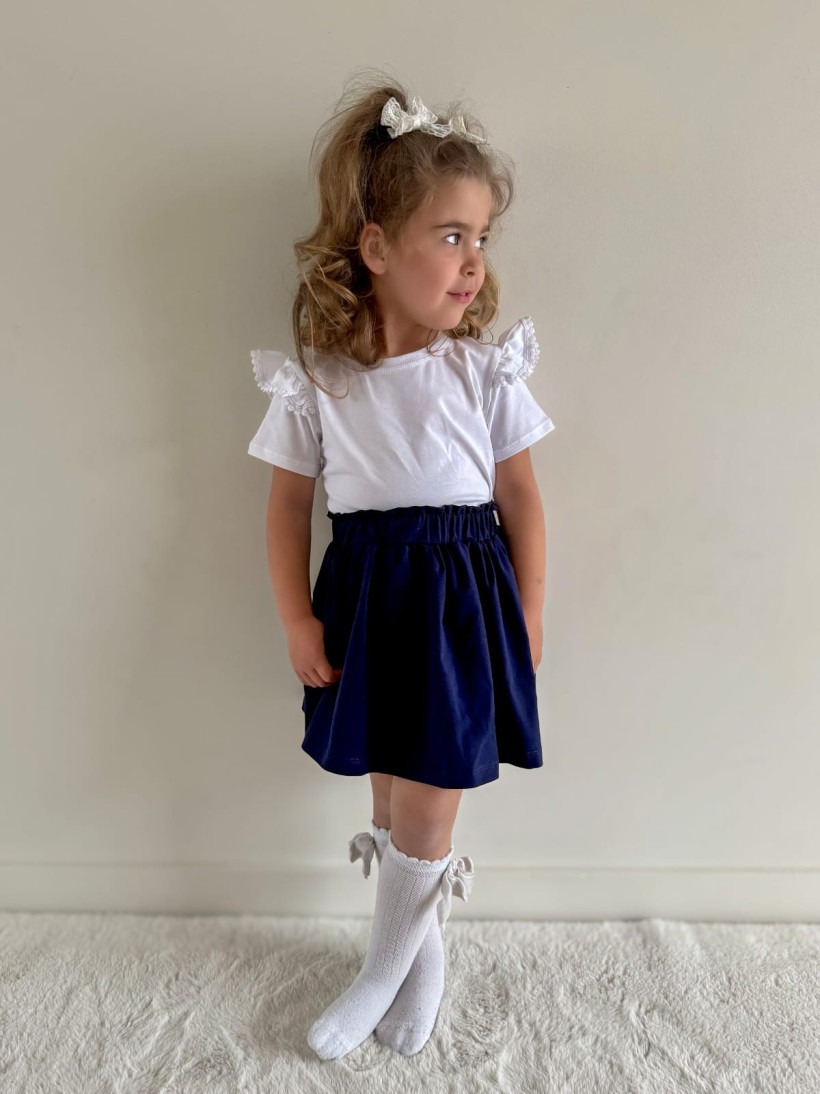 BIAŁA BLUZKA Z MOTYLKIEM BY O BABY