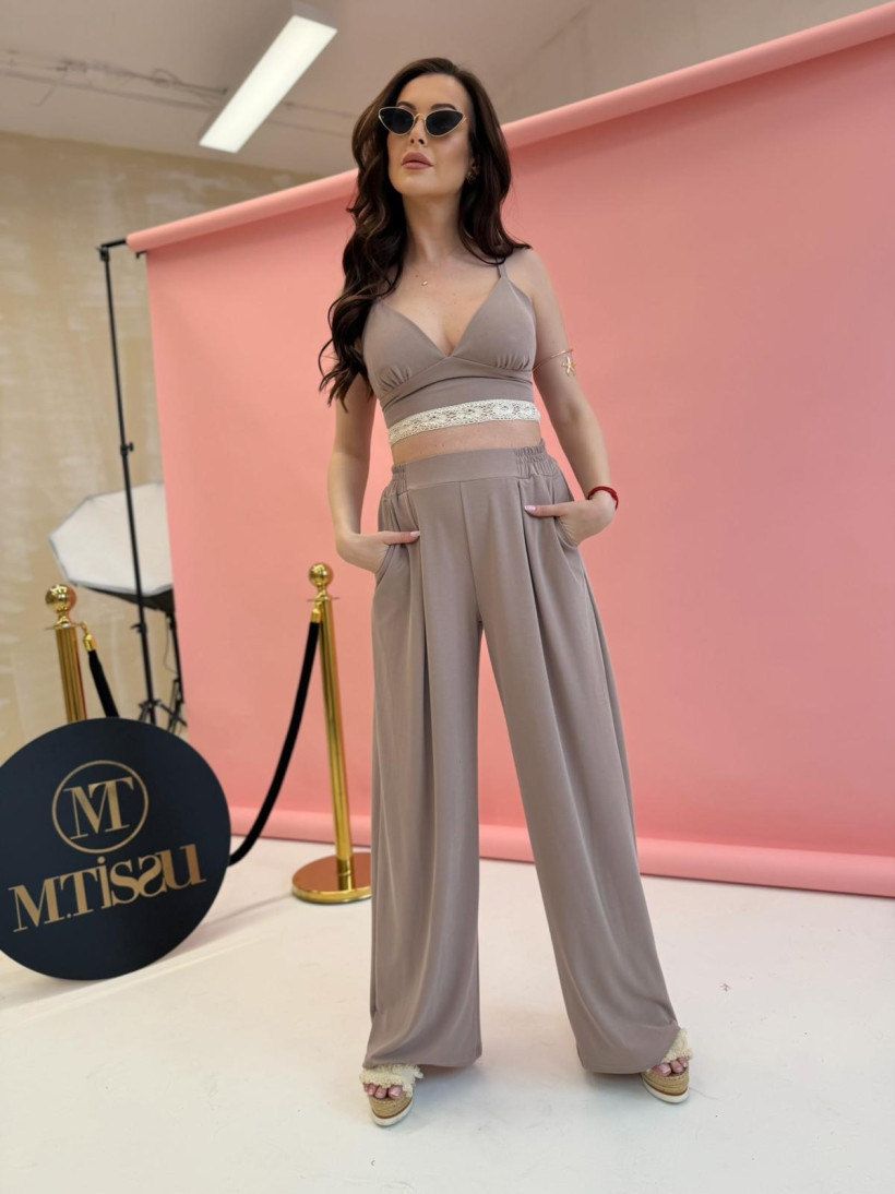 Komplet LUXE SPODNIE+TOP M.TISSU