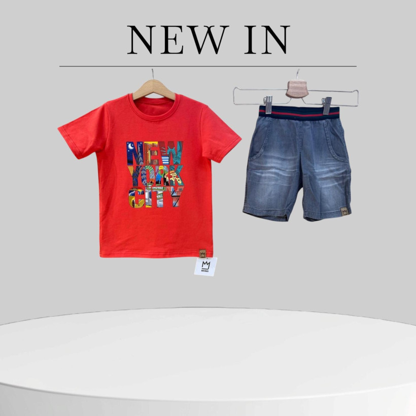 T- SHIRT NEW YORK CZERWONY MIMI