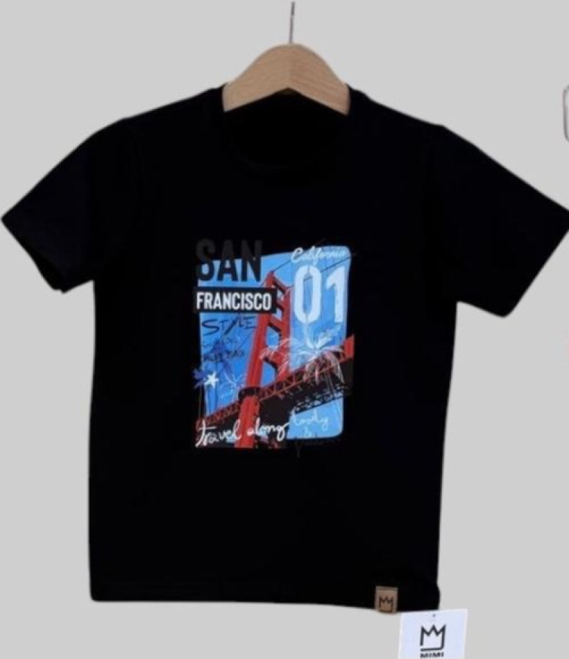 T- SHIRT CZARNY SAN FRANCISCO MIMI