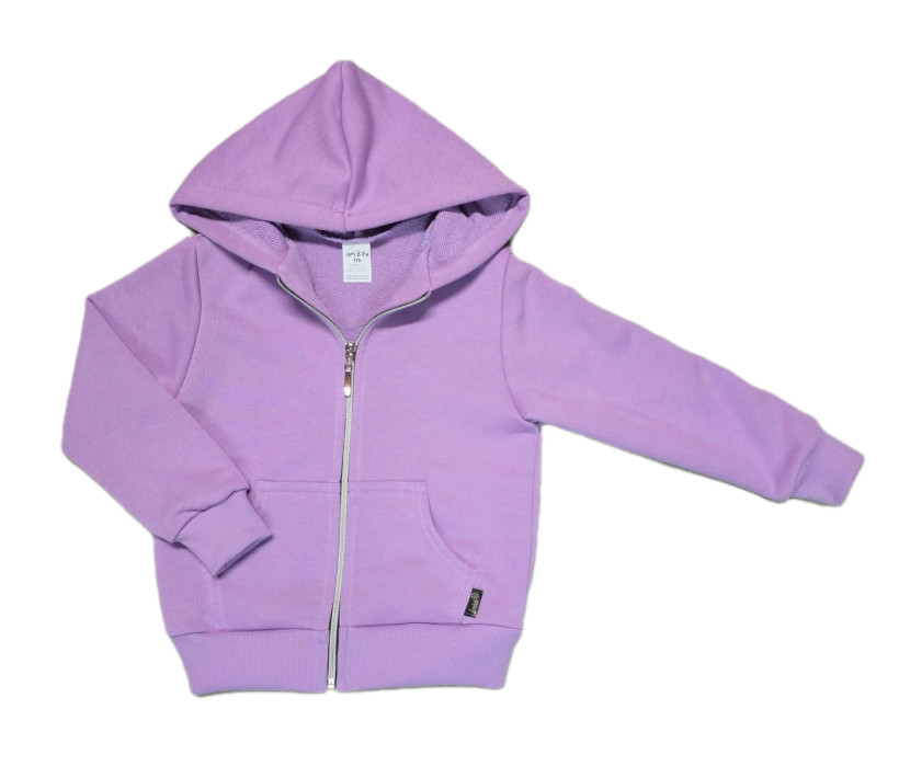 BLUZA FIOLETOWA ROZPINANA Z KAPTUREM LAMBDA 
