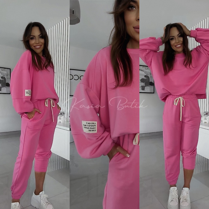 Dres Bawełniany Jogger Barbie Róż