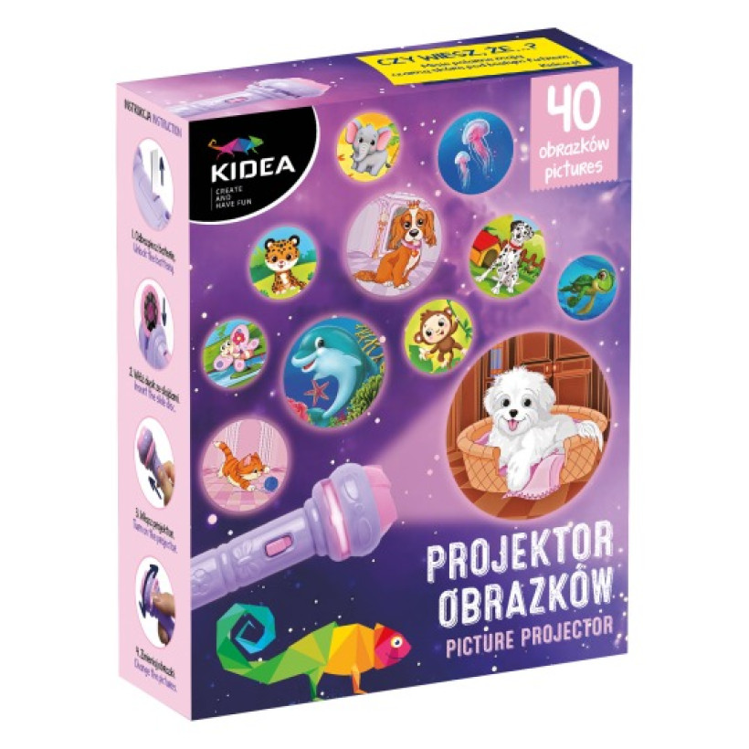 Projektor obrazków różowy 