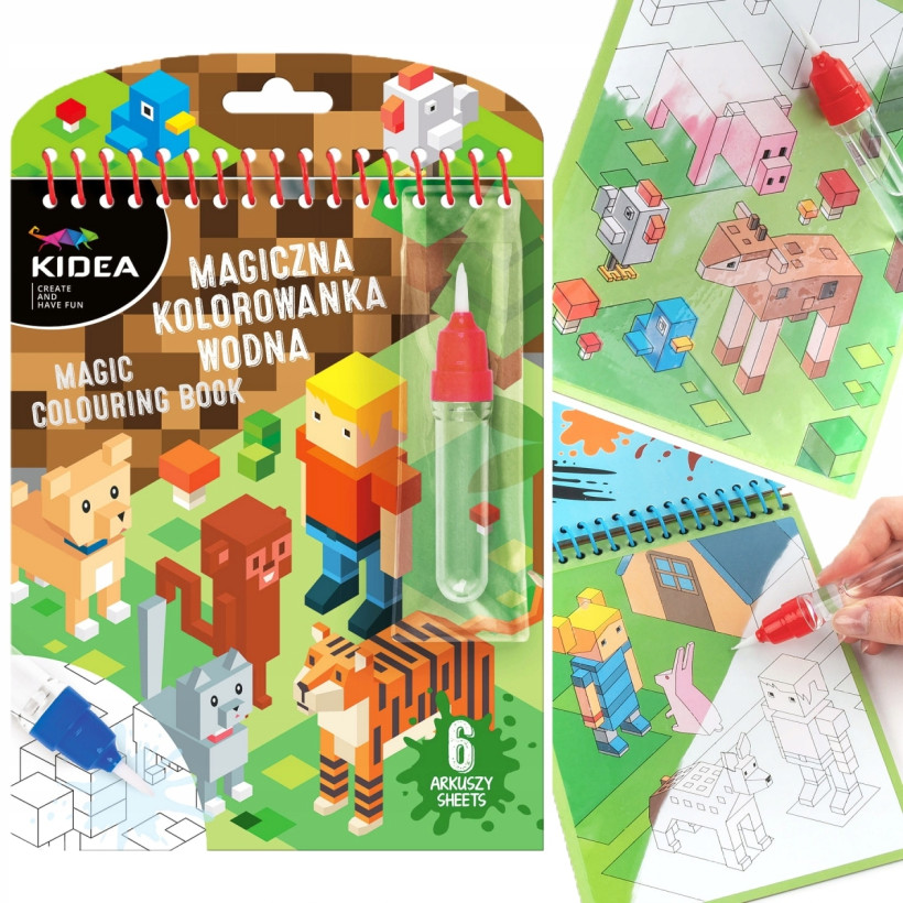 Magiczna kolorowanka Wodna Pixel