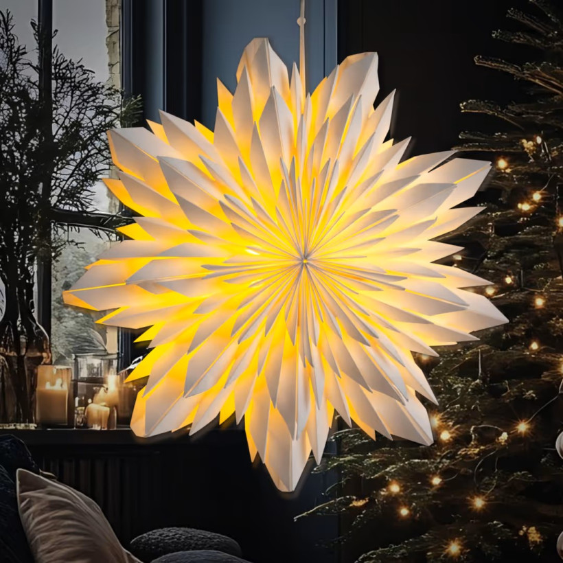 ŚWIĄTECZNA GWIAZDA PODŚWIETLANA 60 CM