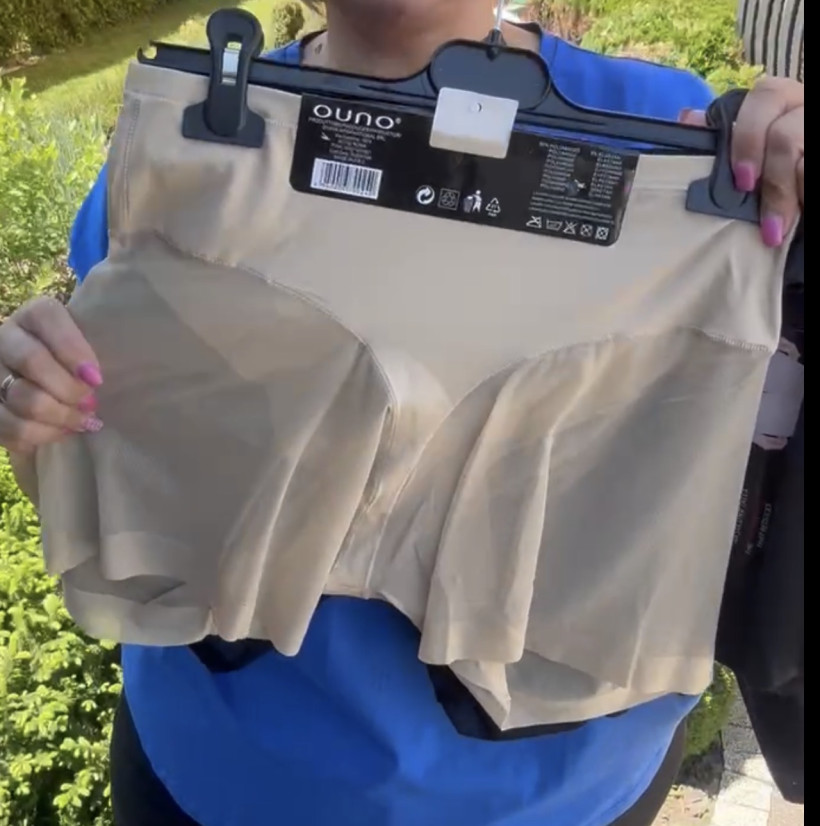 Majtki ściągające z permanentną  nogawką- 5xl - 024 - cieliste