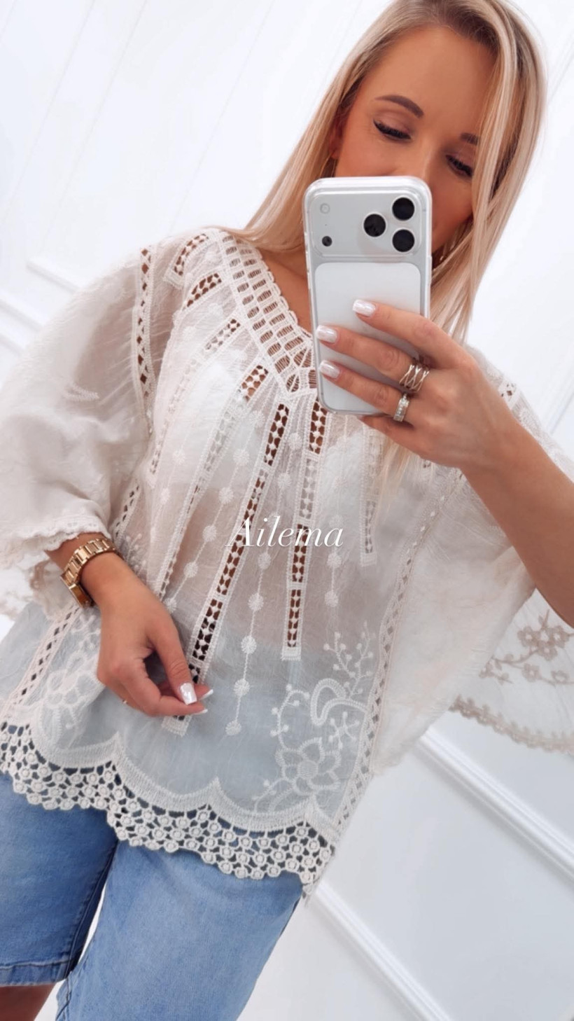 Bluzka boho BL812 szeroki rękaw 
