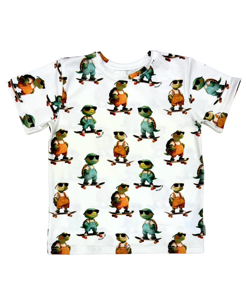 T-SHIRT ŻÓŁWIE NA DESKOROLCE CHRISMA