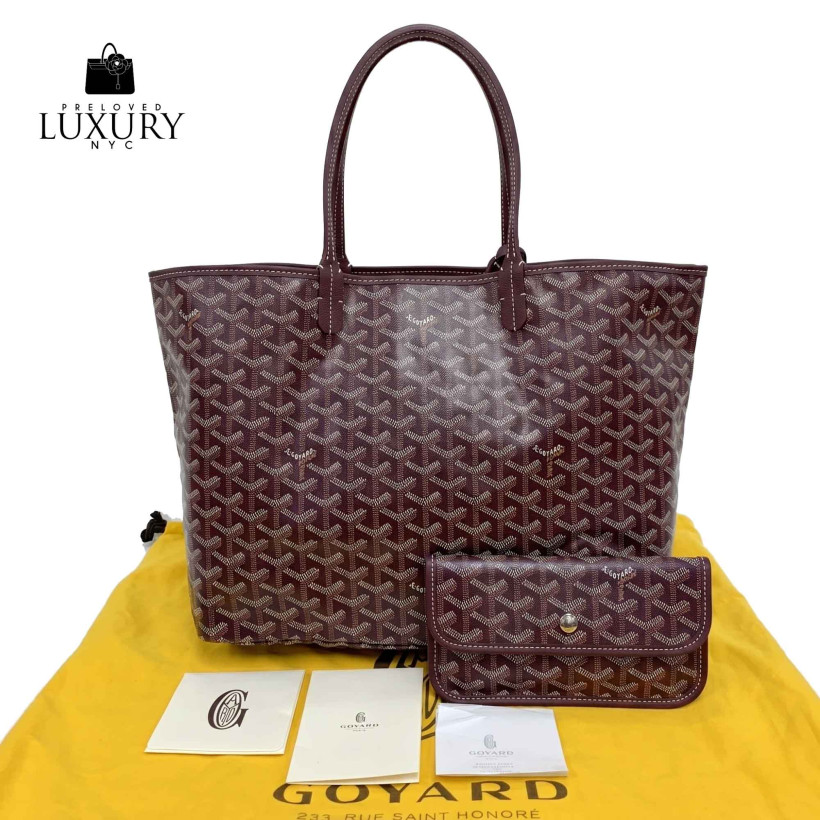 GOYARD Purple Maroon Saint Louis PM Bag