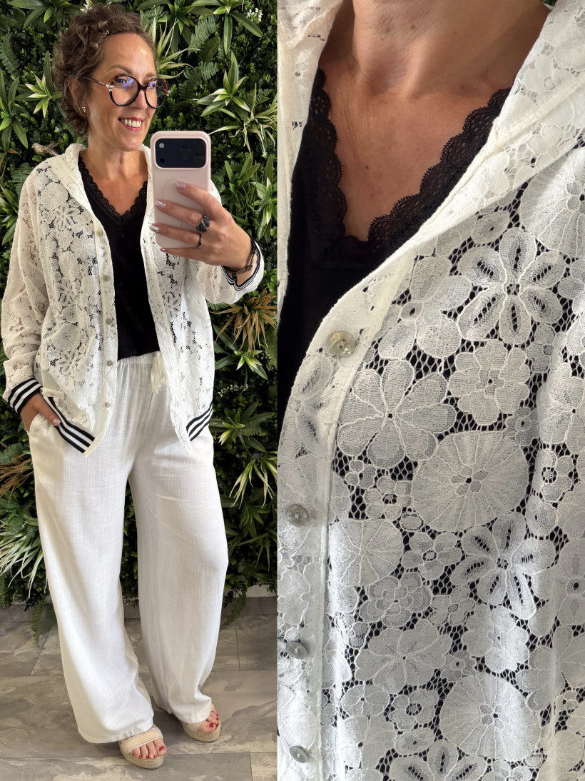 veste dentelle 