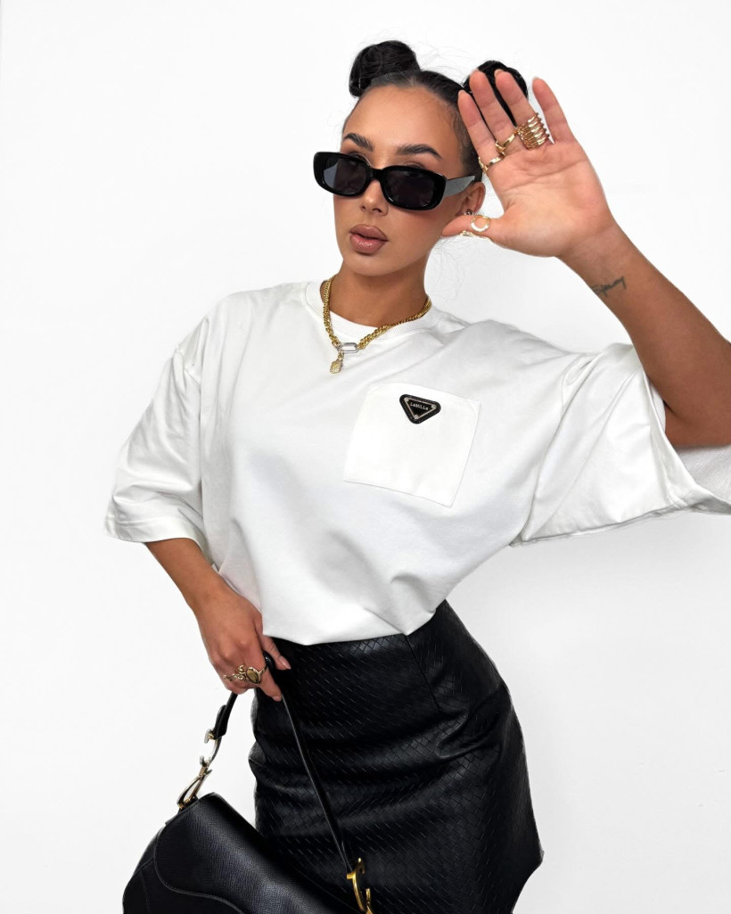 La Milla t-shirt z blaszką 