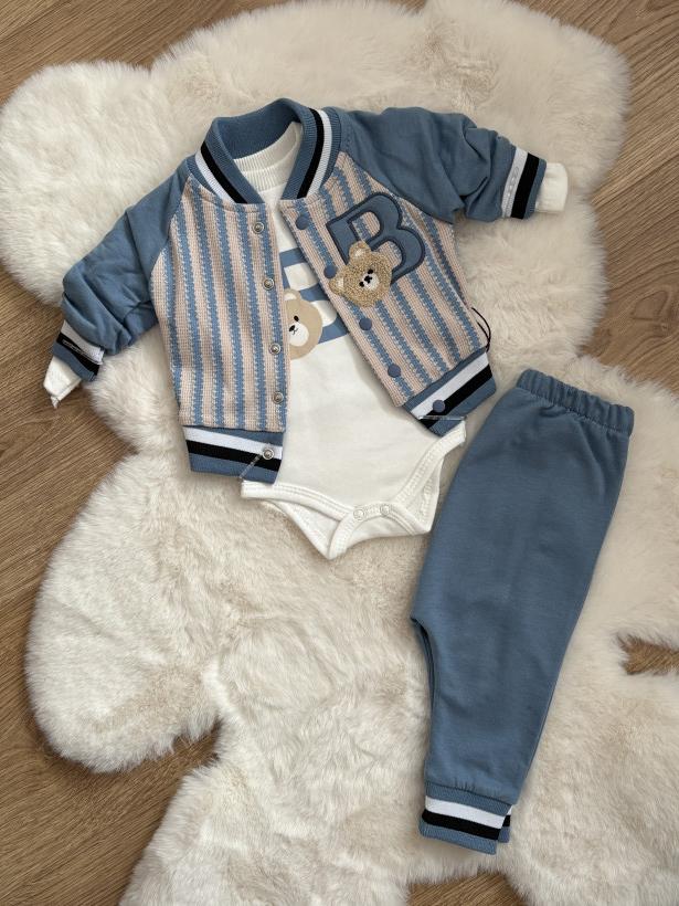 Komplet 3 częściowy z body , 100% bawełna 