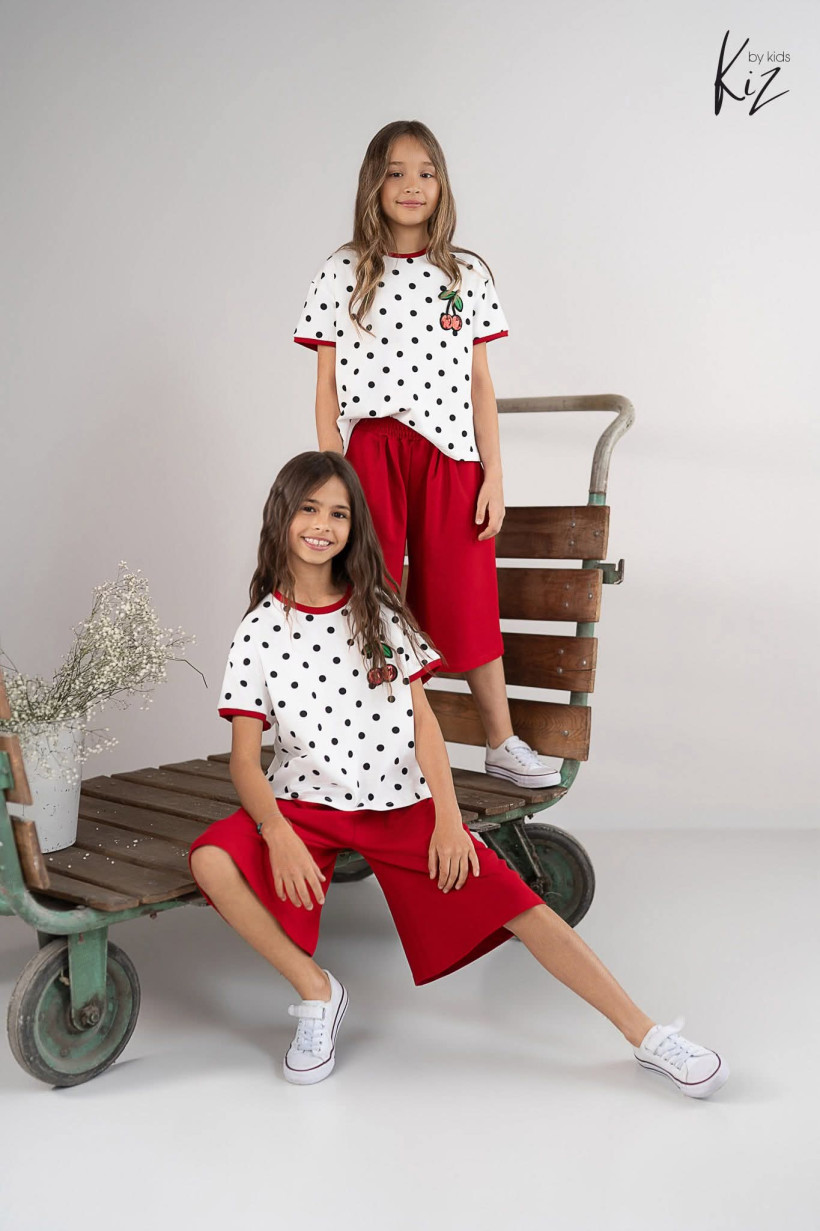 T-SHIRT GROSZKI WISIENKI KIZ