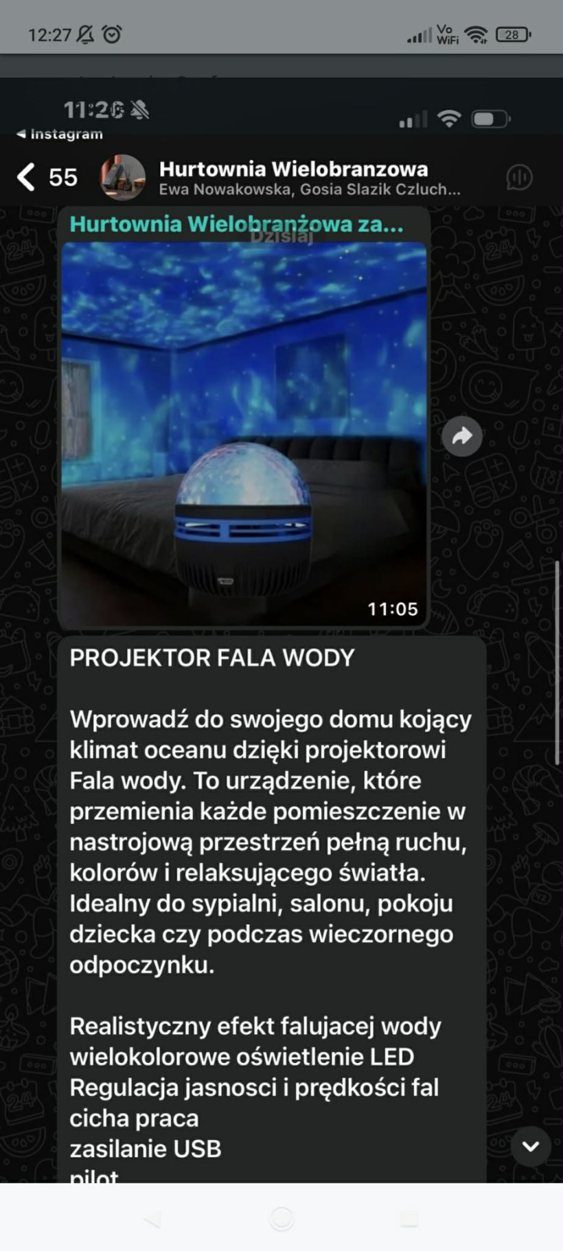 Światło projektor kula świetlna