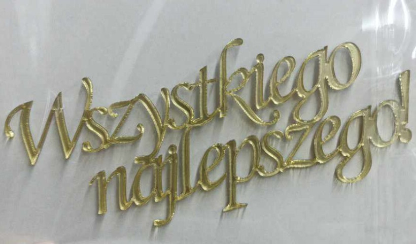 Topper Wszystkiego najlepszego! na bok tortu