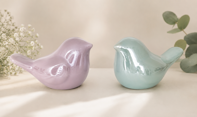 Ceramiczny ptaszek dekoracyjny