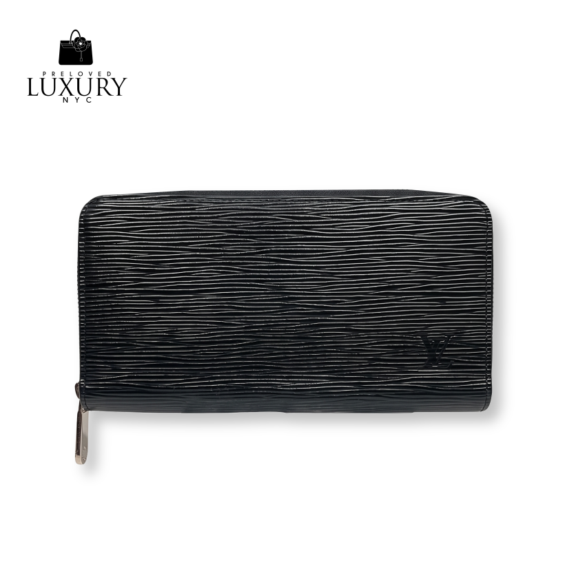LOUIS VUITTON Epi Zippy Wallet Noir